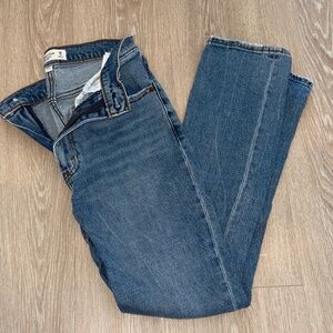 Abercrombie & Fitch Dark Blue Straight Leg Jeans